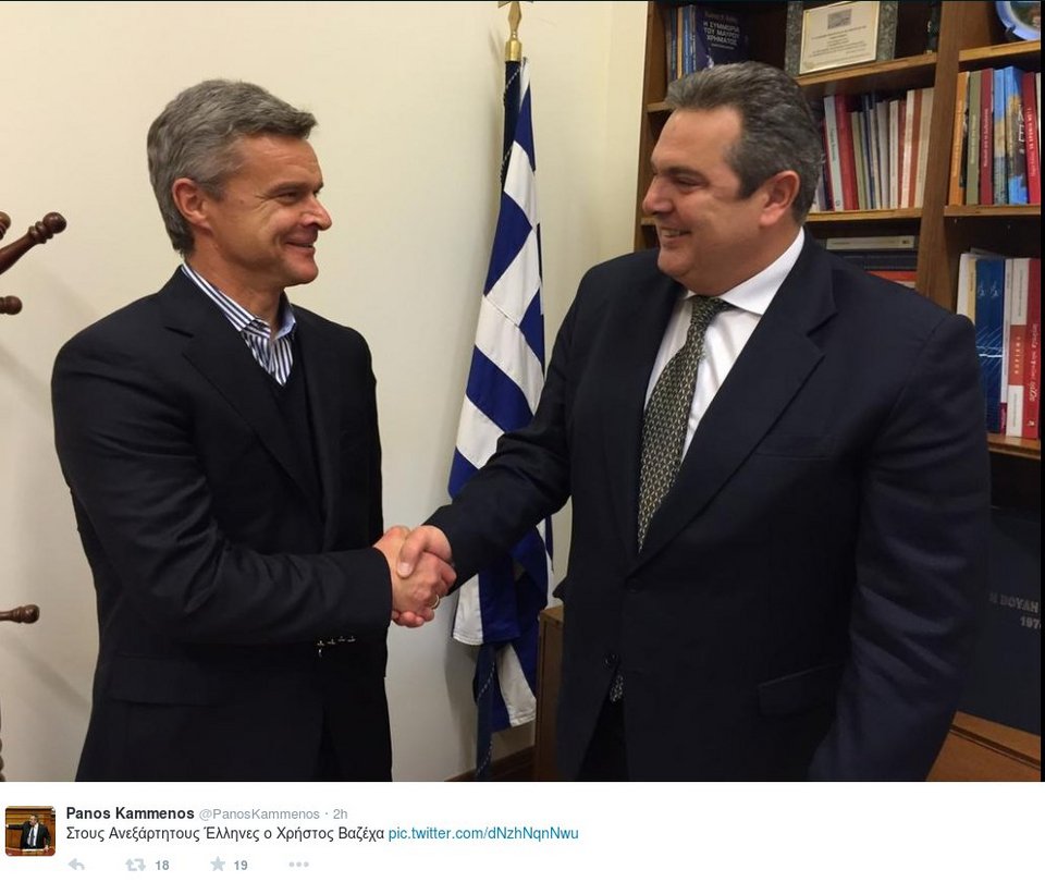 Στους Ανεξάρτητους Ελληνες ο Κριστόφ Βαζέχα [εικόνα] | iefimerida.gr 0