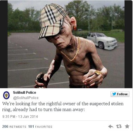 Γελοία ανακοίνωση αστυνομίας: Επιστρατεύει το... Γκόλουμ για να εντοπιστεί ιδιοκτήτης δαχτυλιδιού [εικόνες] | iefimerida.gr 0