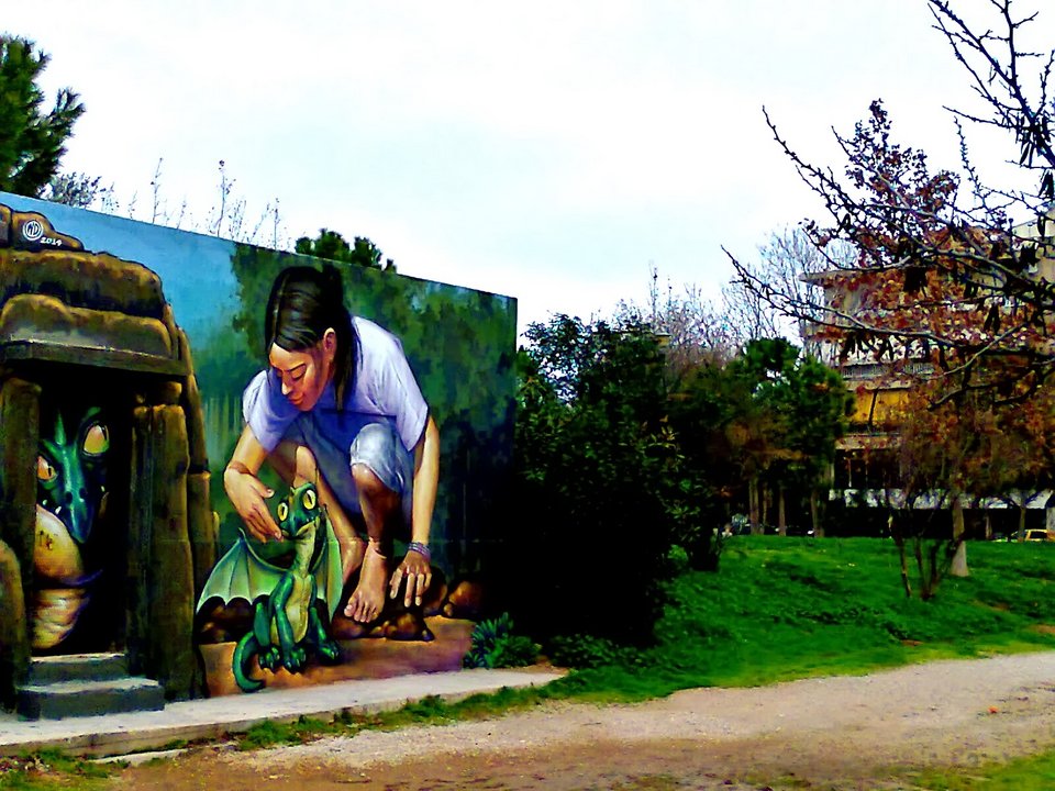 Το υπέροχο γκράφιτι που μεταμόρφωσε το πάρκο της Ακαδημίας του Πλάτωνα [εικόνες]  | iefimerida.gr 0