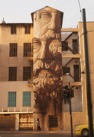 Το υπέροχο γκράφιτι στο κέντρο της Αθήνας που αποσπά την προσοχή οδηγών και περαστικών [εικόνα] | iefimerida.gr 0