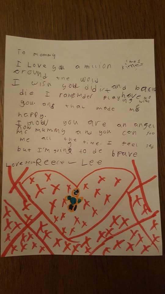 «Μακάρι να μην είχες πεθάνει, θα είμαι γενναίος» -Το συγκινητικό γράμμα 8χρονου στη δολοφονημένη μητέρα του | iefimerida.gr 1