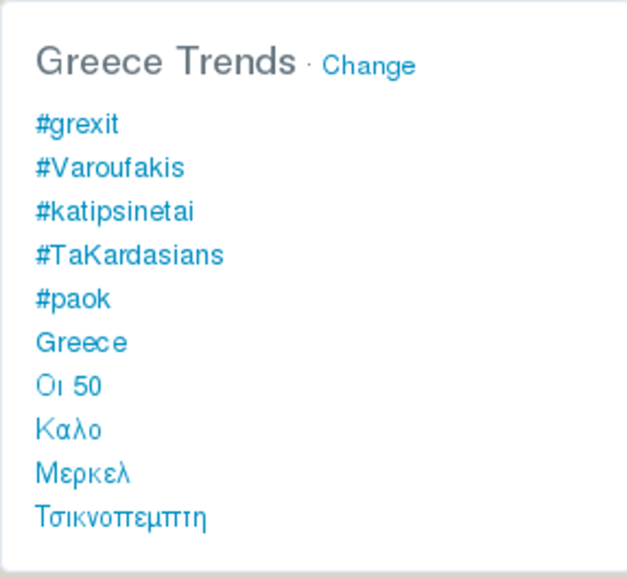 #Grexit: Το hashtag που σαρώνει στο Twitter –Ο προβληματισμός των ξένων αναλυτών, τα αστεία των Ελλήνων | iefimerida.gr 0