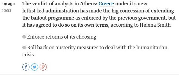 Guardian: Η νέα κυβέρνηση επεκτείνει το πρόγραμμα διάσωσης, αλλά με τους δικούς της όρους | iefimerida.gr 0