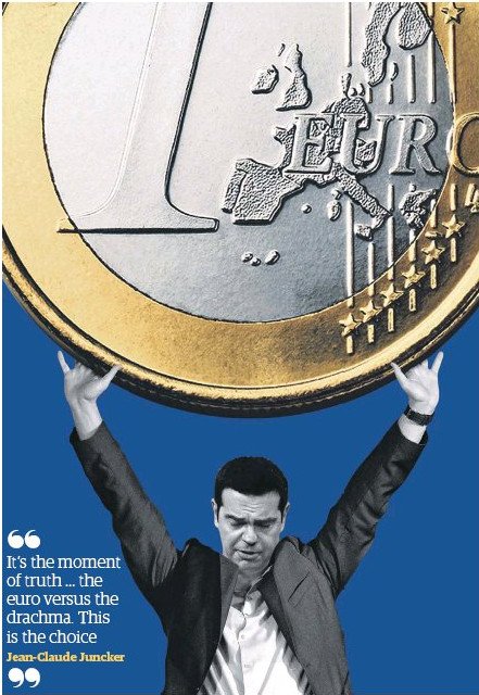 O Τσίπρας «σηκώνει» το ευρώ -Ο Guardian προειδοποιεί: Ελλάδα, το «όχι» σημαίνει Grexit [εικόνες] | iefimerida.gr 0
