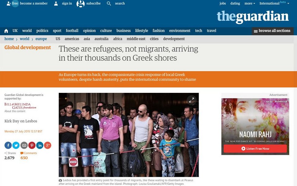 Guardian: Ντροπή για την Ευρώπη η κατάσταση με τους πρόσφυγες στην Ελλάδα της κρίσης | iefimerida.gr 0