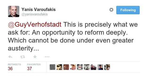 Ο Βαρουφάκης «τρώγεται» με τον Φερχόφσταντ στο Twitter [εικόνες] | iefimerida.gr 1