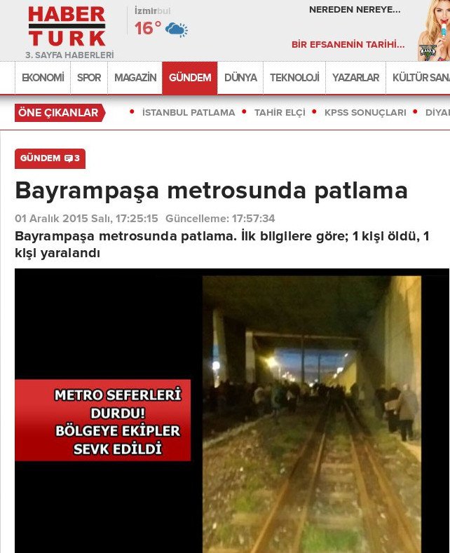 Συγκλονιστικό βίντεο: Η στιγμή της έκρηξης κοντά σε σταθμό του μετρό στην Κωνσταντινούπολη -Ενας νεκρός, 5 τραυματίες [εικόνες & βίντεο] | iefimerida.gr 0