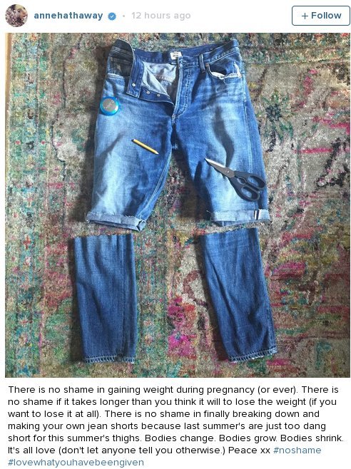 Η Αν Χάθαγουεϊ στέλνει μήνυμα σε όλες τις γυναίκες: Μην ντρέπεστε αν έχετε παχύνει [εικόνα] | iefimerida.gr 0