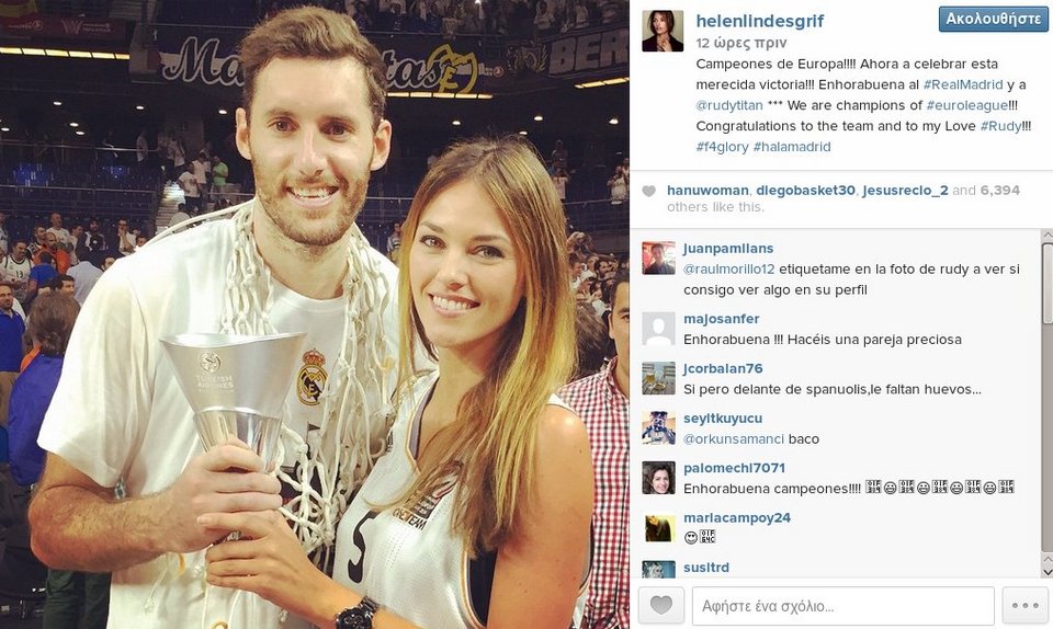 H πανέμορφη σύντροφος του Ρούντι μάγεψε στον τελικό της Ευρωλίγκας [εικόνες] | iefimerida.gr 2