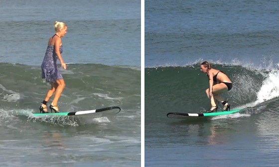 Ρωσίδες καλλονές διαγωνίζονται στο σέρφινγκ πάνω σε ψηλοτάκουνα [εικόνες+βίντεο] | iefimerida.gr 3