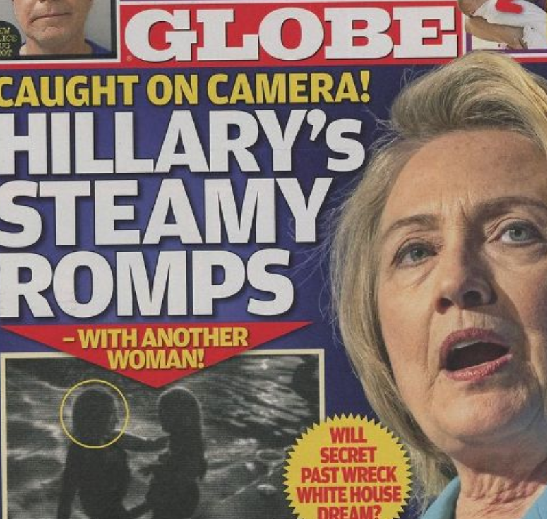 Εφημερίδα Globe: Εξώφυλλο με την Χίλαρυ Κλίντον να ερωτοτροπεί με γυναίκα [εικόνες] | iefimerida.gr 0