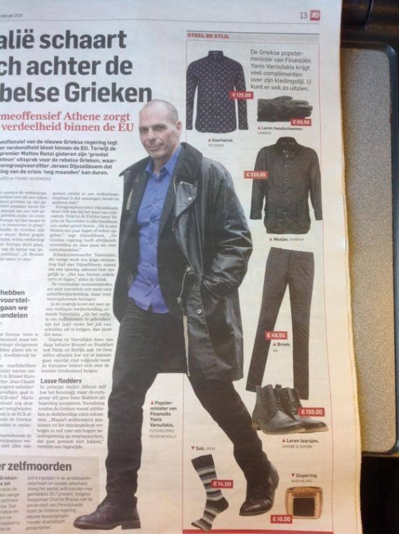 Ολλανδική εφημερίδα κοστολογεί πόσο κάνουν τα ρούχα του Γιάνη Βαρουφάκη [εικόνες] | iefimerida.gr 0