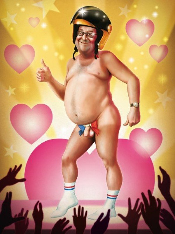 Οι Γάλλοι το παράκαναν: Εγδυσαν τον Φρανσουά Ολάντ και τον έκαναν αφίσα [εικόνες] | iefimerida.gr 0