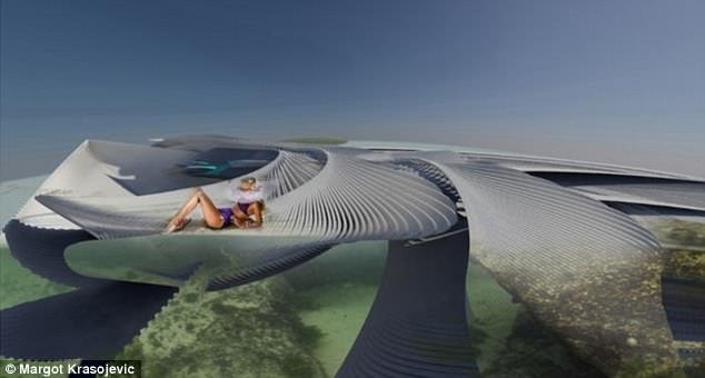 Ξενοδοχείο που μοιάζει με  ιπτάμενο δίσκο στο Πεκίνο- Μισοβυθισμένο στη θάλασσα [εικόνες] | iefimerida.gr 2