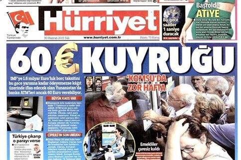 Η Χουριέτ ειρωνεύεται τον Τσίπρα: 60 ευρώ αξιοπρέπειας ...[εικόνα] | iefimerida.gr 0