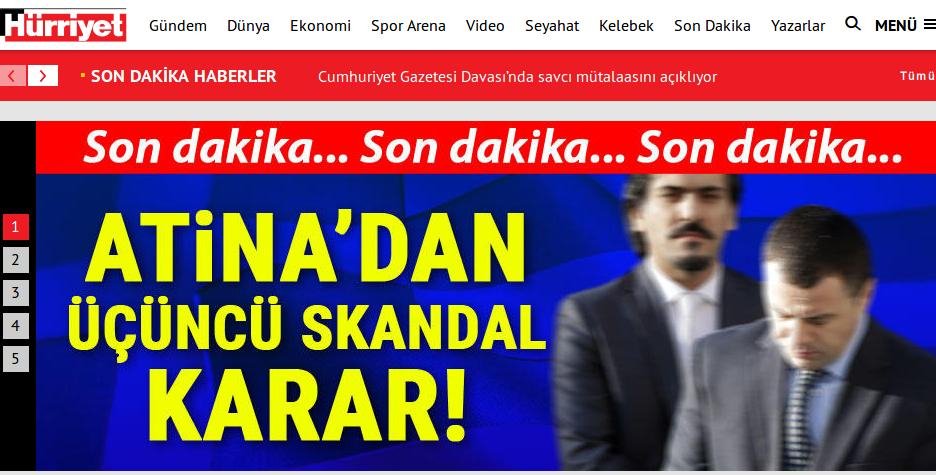 Για «απόφαση-σκάνδαλο» μιλούν τα τουρκικά ΜΜΕ μετά την απόρριψη του αιτήματος έκδοσης των «8» στην Τουρκία | iefimerida.gr 1