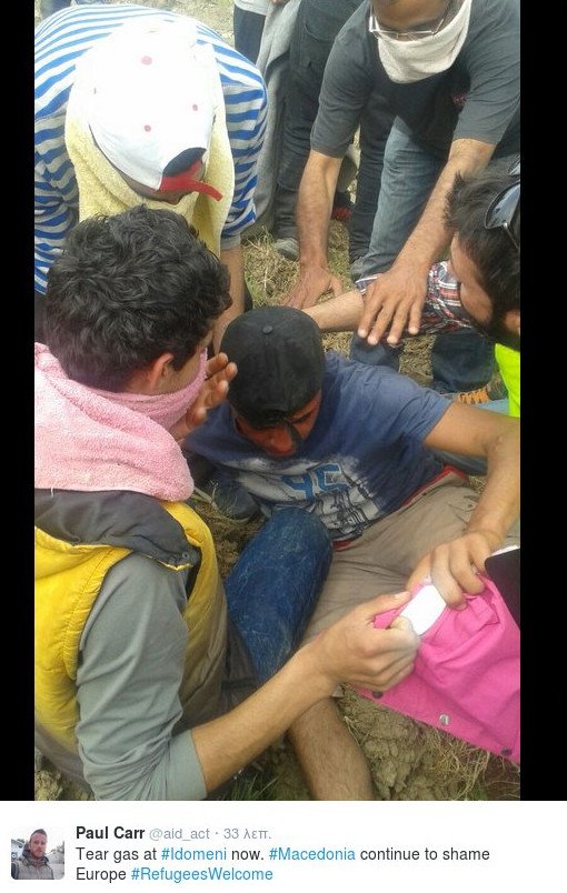 Νέα ένταση στην Ειδομένη -Πέταξαν πάλι χειροβομβίδες κρότου λάμψης οι Σκοπιανοί [εικόνες & βίντεο] | iefimerida.gr 2