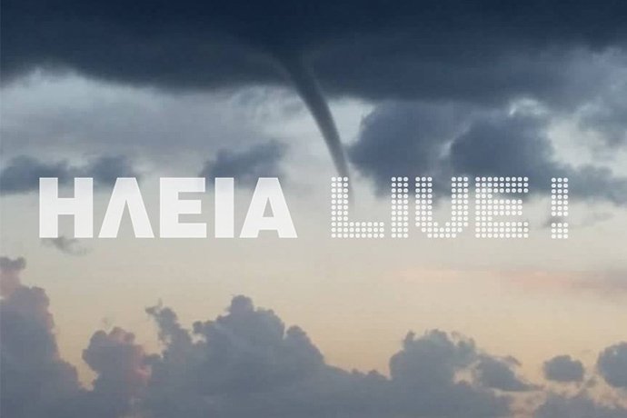 Μαγική εικόνα στη Ζαχάρω: Υδροστρόβιλος με φόντο το ηλιοβασίλεμα [εικόνες] | iefimerida.gr 1