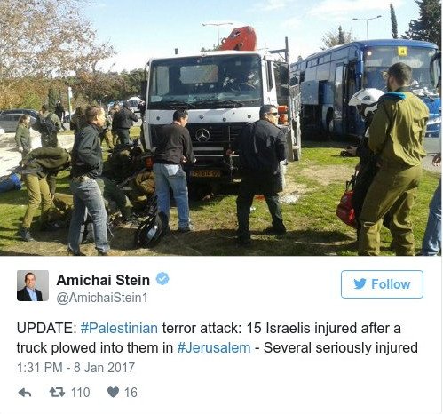 Τρομοκρατική επίθεση του ISIS στην Ιερουσαλήμ -Φορτηγό έπεσε σε στρατιώτες [βίντεο] | iefimerida.gr 3