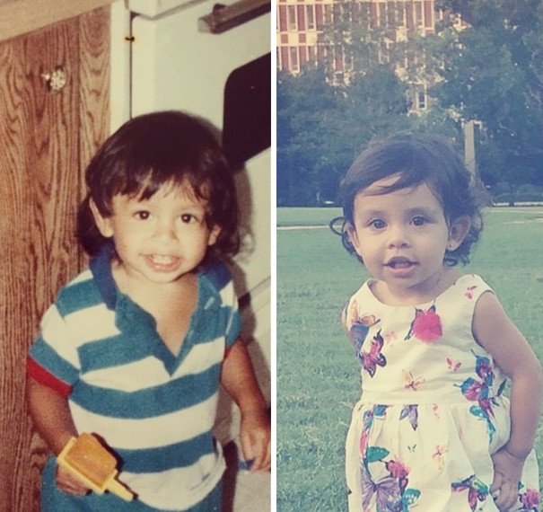 Το μήλο κάτω από τη μηλιά: Φοβερές φωτογραφίες γονιών-παιδιών στην ίδια ηλικία [εικόνες] | iefimerida.gr 6