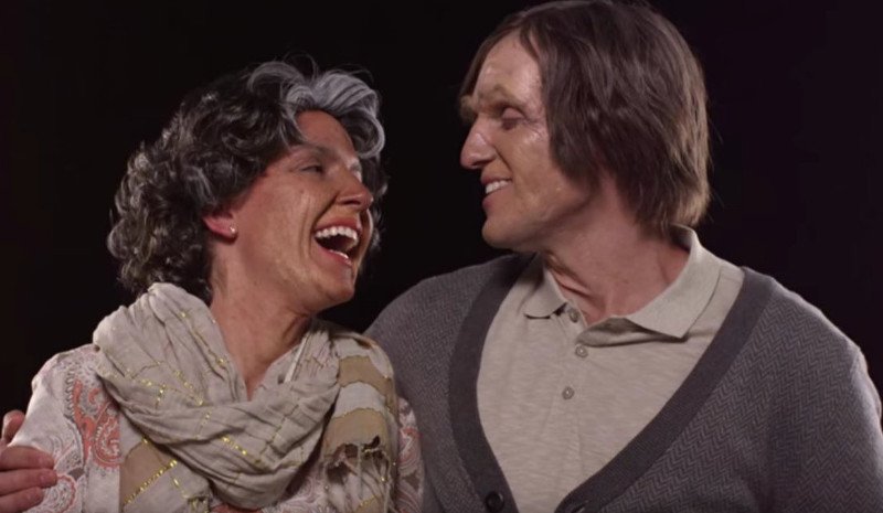 Συγκινητικό πείραμα: Οι αντιδράσεις ενός νεαρού ζευγαριού που μεταμορφώνονται σε 90χρονους [βίντεο] | iefimerida.gr 4