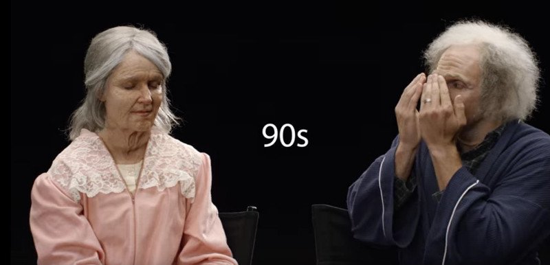 Συγκινητικό πείραμα: Οι αντιδράσεις ενός νεαρού ζευγαριού που μεταμορφώνονται σε 90χρονους [βίντεο] | iefimerida.gr 3