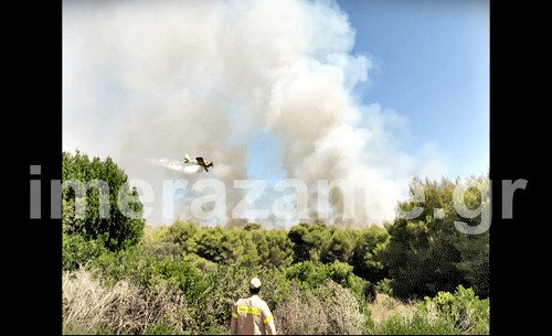 Σε εξέλιξη πυρκαγιά στη Ζάκυνθο στην περιοχή Βολίμες, δίπλα σε μοναστήρι [εικόνες] | iefimerida.gr 2