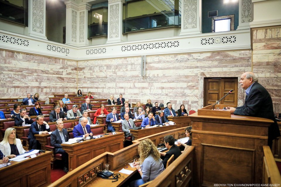 Ο πρόεδρος της βουλής Νίκος Βούτσης στην ημερίδα για το έτος τουρισμού Ελλάδας- Ρωσσίας/ φωτογραφία: eurokinissi