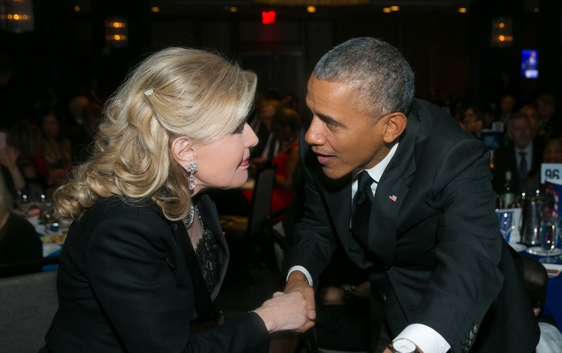 Η Μαριάννα Β. Βαρδινογιάννη με τον Barack Obama