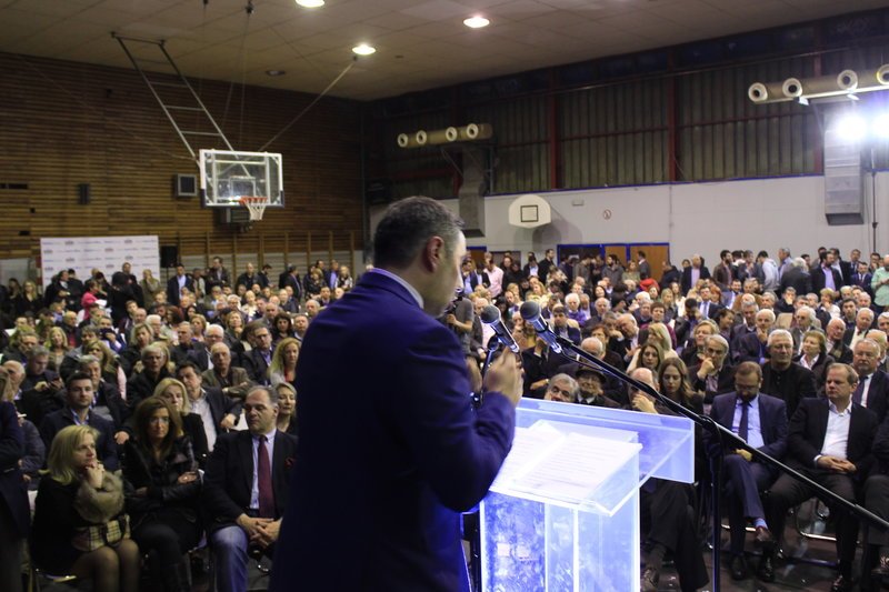 Τον Σάκη Ιωαννίδη προλόγισε ο βουλευτής Σερρών της Νέας Δημοκρατίας, Κώστας Καραμανλής