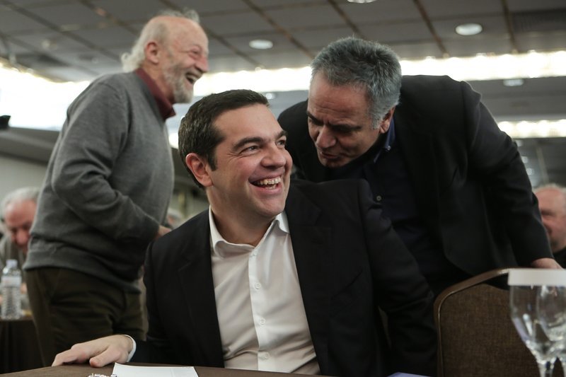 Ο πρωθυπουργός με τον Πάνο Σκουρλέτη / Φωτογραφία: SOOC