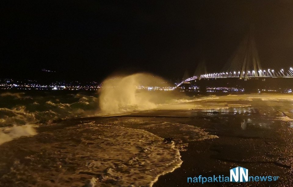 H κακοκαιρία σαρώνει και τη Ναυπακτία