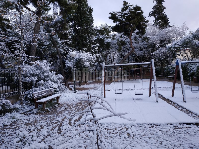 Η παιδική χαρά στο Αλσος Παγκρατίου / Φωτογραφία: iefimerida