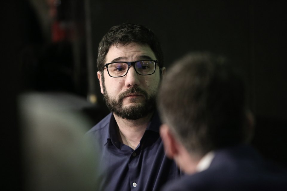 Ο υποψήφιος δήμαρχος Αθηναίων του ΣΥΡΙΖΑ, Νάσος Ηλιόπουλος -Φωτογραφία: George Vitsaras / SOOC