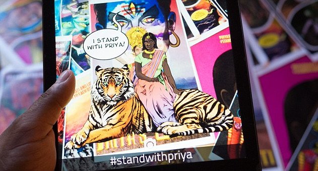 Η νέα ηρωίδα της Ινδίας -Εχει πέσει θύμα ομαδικού βιασμού, κυκλοφορεί πάνω σε τίγρη και είναι κόμικ [εικόνες] | iefimerida.gr 2