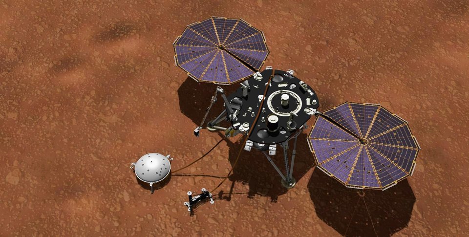 φωτογραφία: InSight (καλλιτεχνική απεικόνιση) - Πηγή NASA-JPL-Caltech