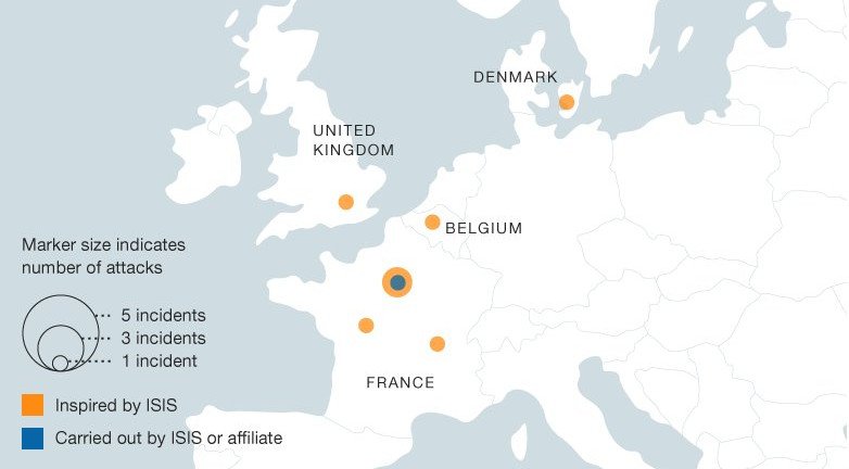 O ISIS σκότωσε πάνω απο 1.200 ανθρώπους σε 20 χώρες σε λιγότερο από 2 χρόνια [χάρτης] | iefimerida.gr 1