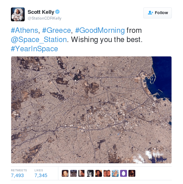 Η νυχτερινή Αθήνα από 400 χλμ. ψηλά - Εντυπωσιακή φωτογραφία από τον Διεθνή Διαστημικό Σταθμό [εικόνα] | iefimerida.gr 1