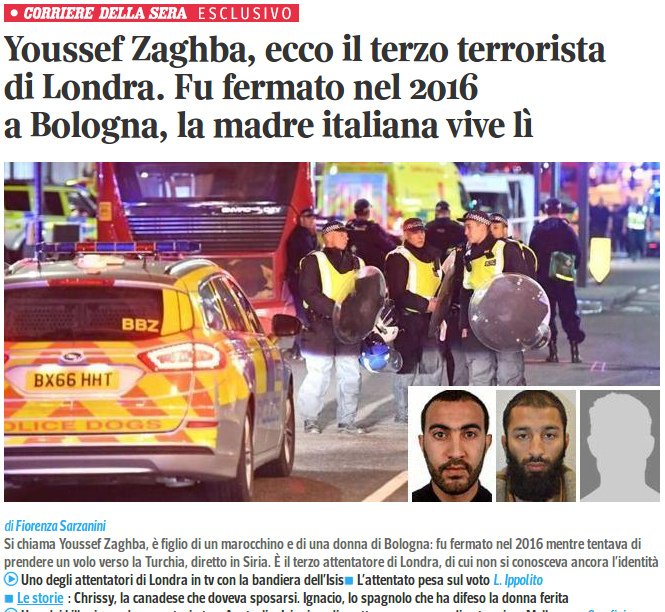 Μαροκινο-ιταλός ο τρίτος δράστης της επίθεσης στο Λονδίνο [εικόνα] | iefimerida.gr 1