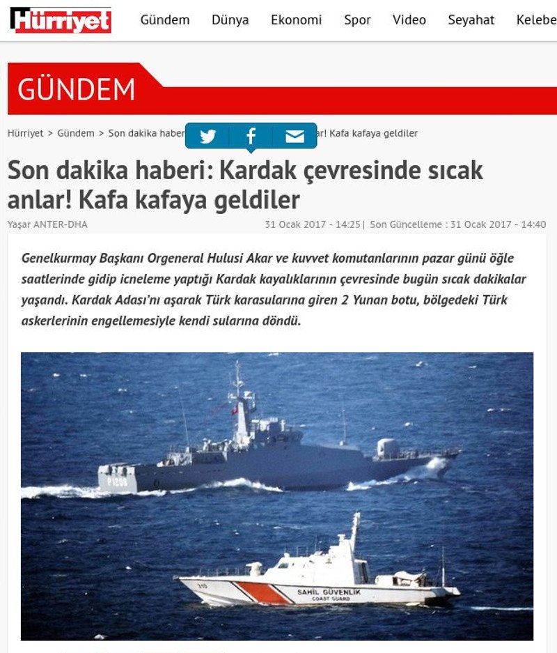 ΓΕΕΘΑ και Λιμενικό Σώμα: Δεν υπάρχει κανένα απολύτως νέο επεισόδιο στα Ιμια | iefimerida.gr 0