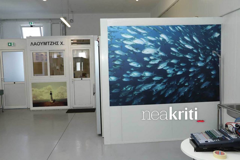Η νέα Ιχθυαγορά στεγάζεται σε κτίριο ιδιοκτησίας δήμου Ηρακλείου και επιφάνειας 627,48 τετραγωνικών μέτρων