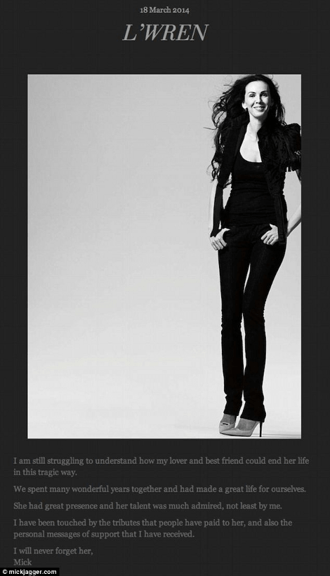 Το συγκλονιστικό «Αντίο» του Mick Jagger στη σύντροφό του: «Ακόμα προσπαθώ να καταλάβω γιατί έβαλε τέλος στη ζωή της» [εικόνες] | iefimerida.gr 0