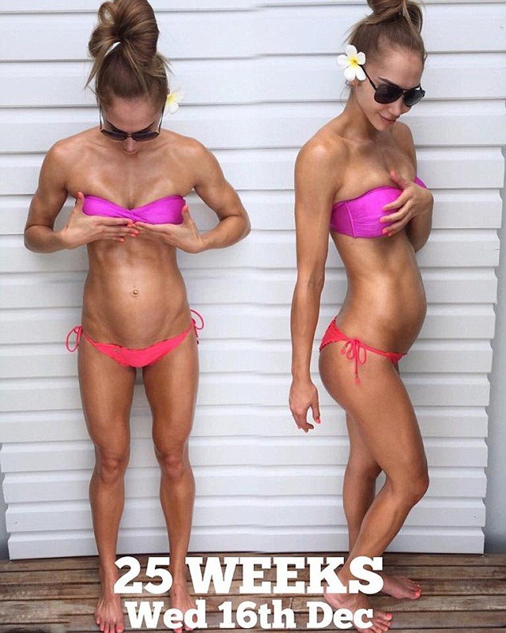 Εγκυος στον ένατο μήνα με κοιλιακούς -Fit εγκυμονούσα [εικόνες] | iefimerida.gr 2