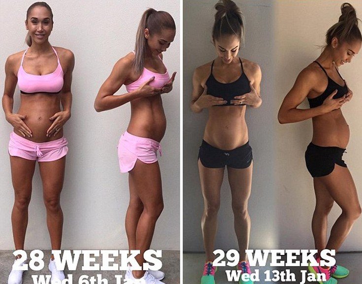 Εγκυος στον ένατο μήνα με κοιλιακούς -Fit εγκυμονούσα [εικόνες] | iefimerida.gr 3