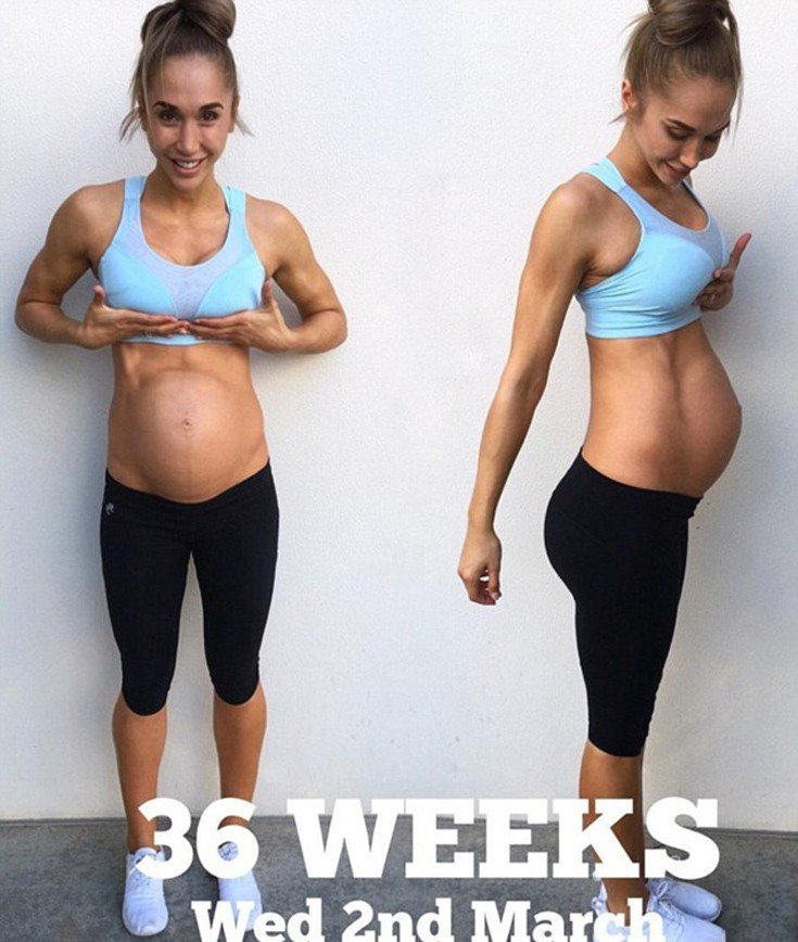 Εγκυος στον ένατο μήνα με κοιλιακούς -Fit εγκυμονούσα [εικόνες] | iefimerida.gr 4