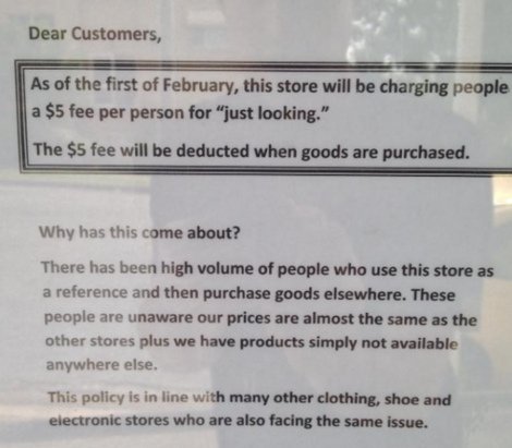 Κατάστημα στην Αυστραλία χρεώνει πέντε δολάρια τη... «μια ματιά» [εικόνα] | iefimerida.gr 0