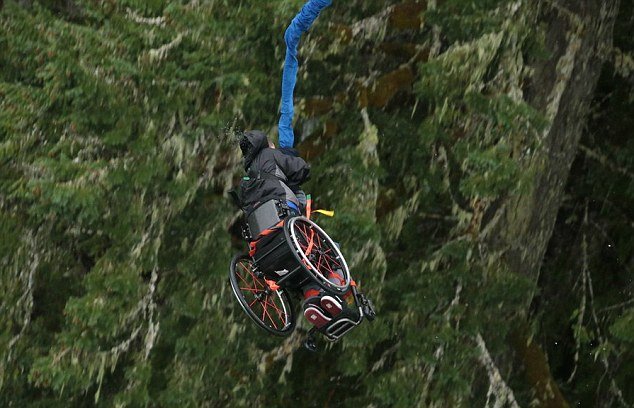 Βρετανός φοιτητής παραδίδει μαθήματα ζωής- Κάνει bungee Jumping με το αναπηρικό του καροτσάκι [εικόνες]  | iefimerida.gr 4