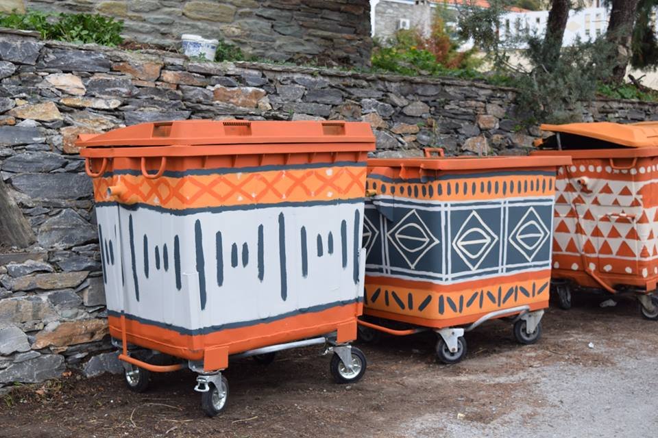 Στην Ανδρο έκαναν τους κάδους έργα τέχνης [εικόνες] | iefimerida.gr 5