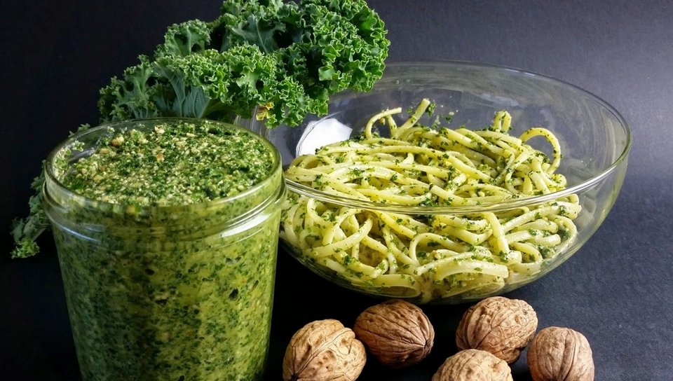 Σπαγγέτι pesto με καρύδια | iefimerida.gr 2