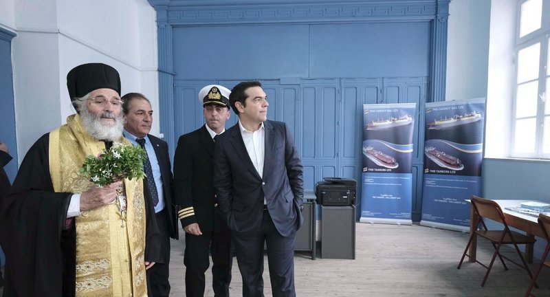 Ο Τσίπρας στην Kάλυμνο με τον Κουβέλη, έκοψαν κορδέλες [εικόνες] | iefimerida.gr 1